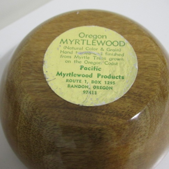 Vintage Handmade Myrtlewood Bowls, Made in USA - Picture 4 of 4